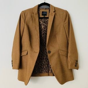 Camel One Button Blazer
